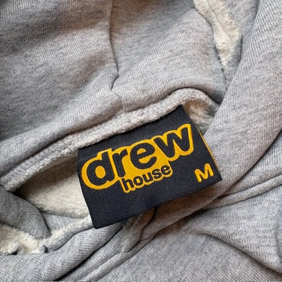 NWOT Drew House Gray Scribble Hoodie Sweatshirt, Medium - Picture 7 of 9